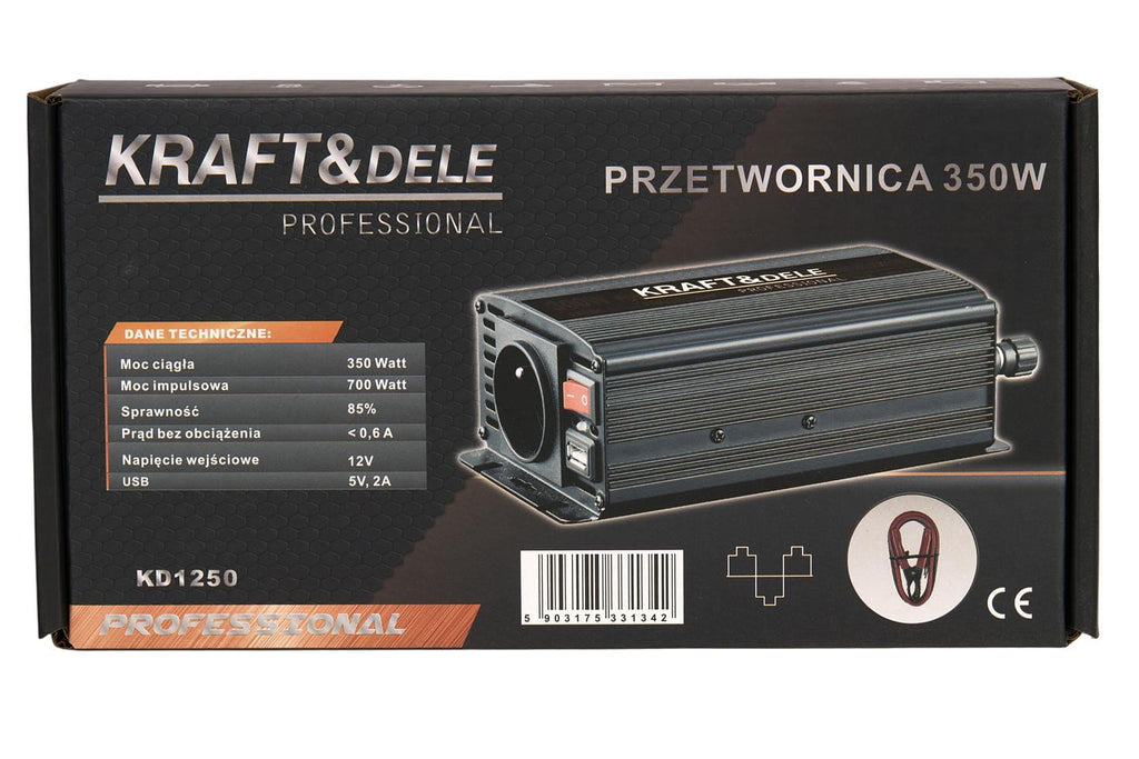 KRAFT&DELE Autoinverter 12V / 230V 350W KD1250
