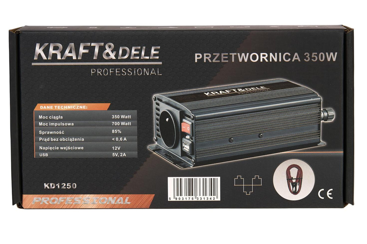 KRAFT&DELE Autoinverter 12V / 230V 350W KD1250