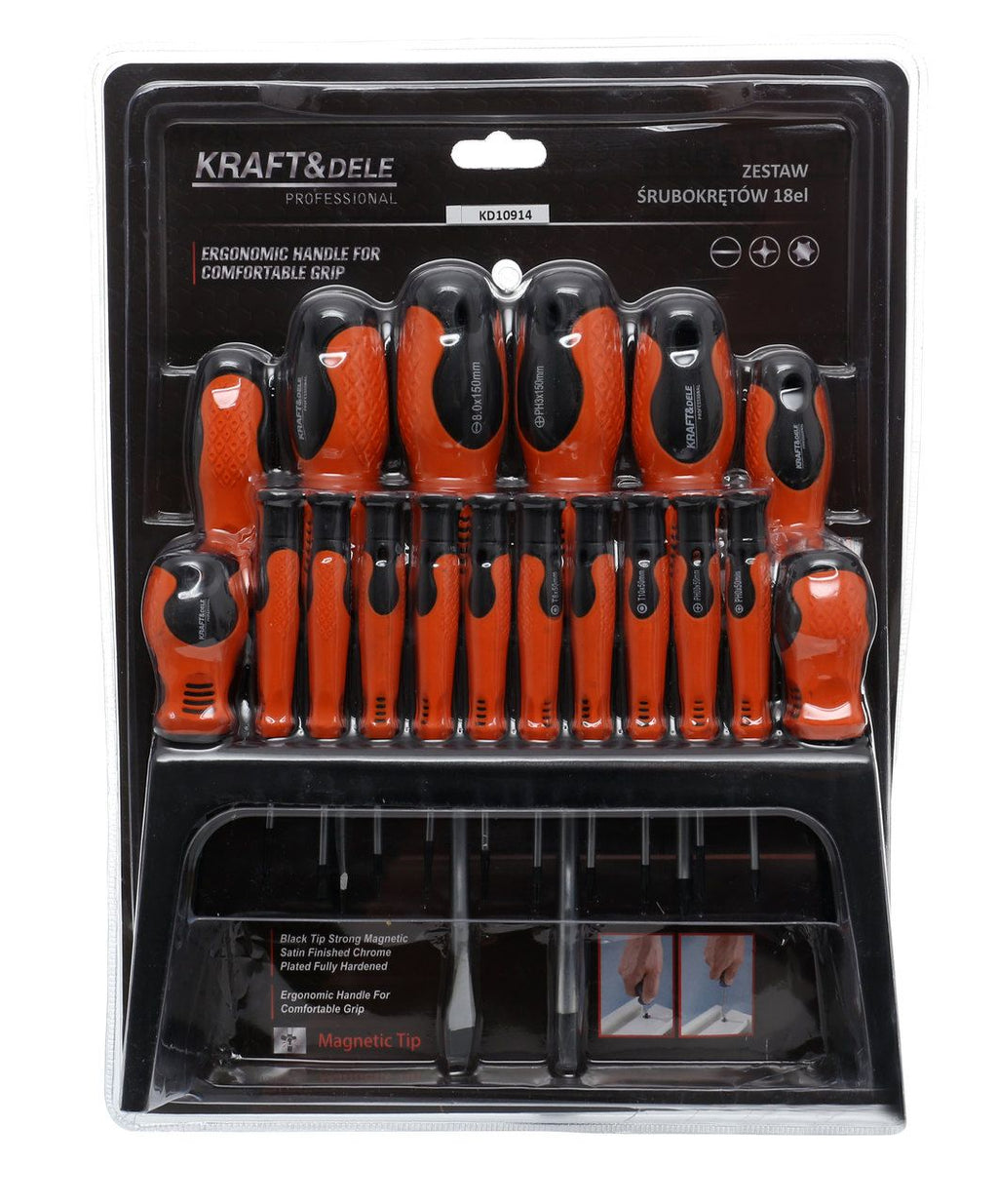 KRAFT&DELE Kruvikeerajate komplekt 18 osa KD10914