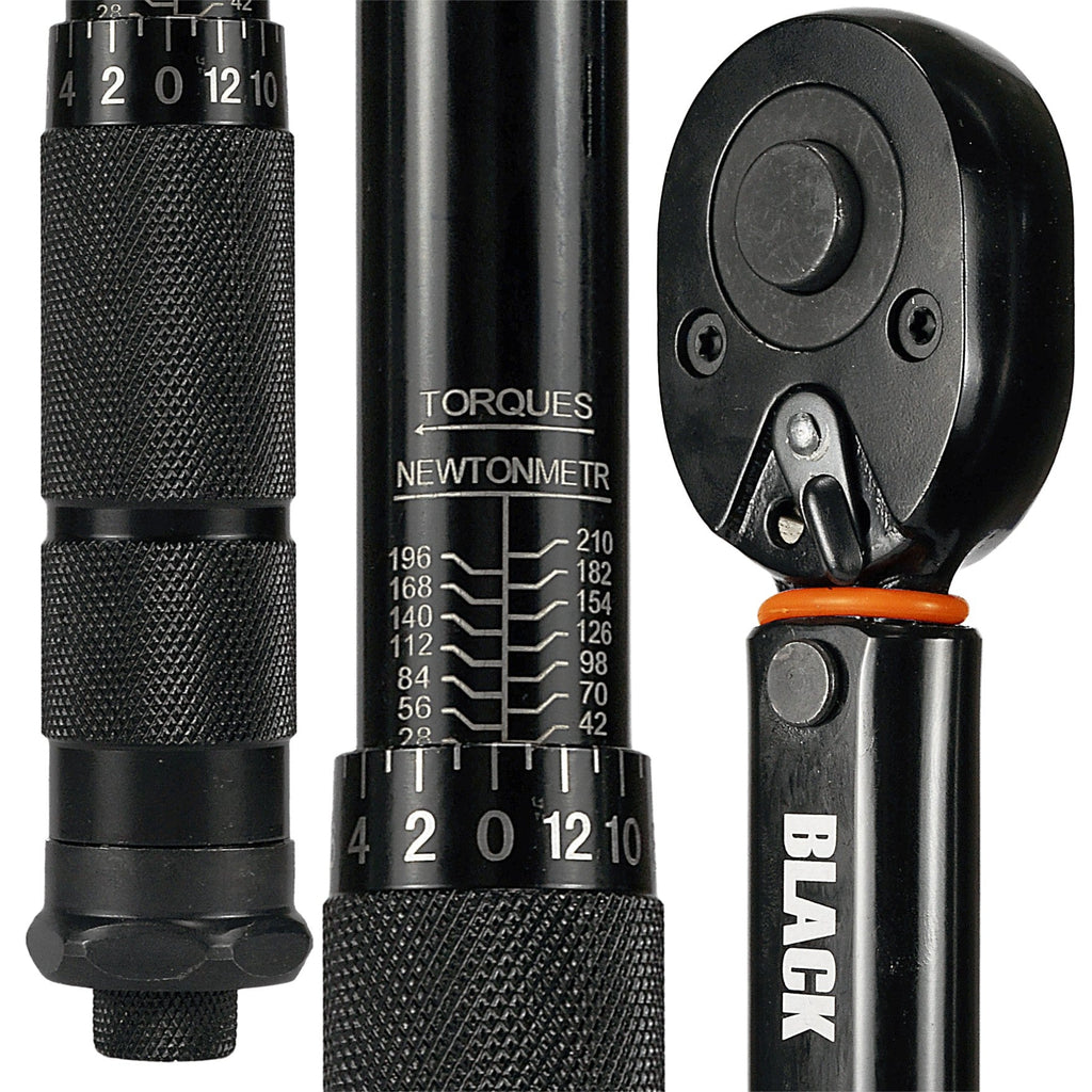 Blacktools 1/2″ momentvõti 28–210 Nm, 460 mm, CrMo ja CrV, rataste jaoks 11604 – pilt 2