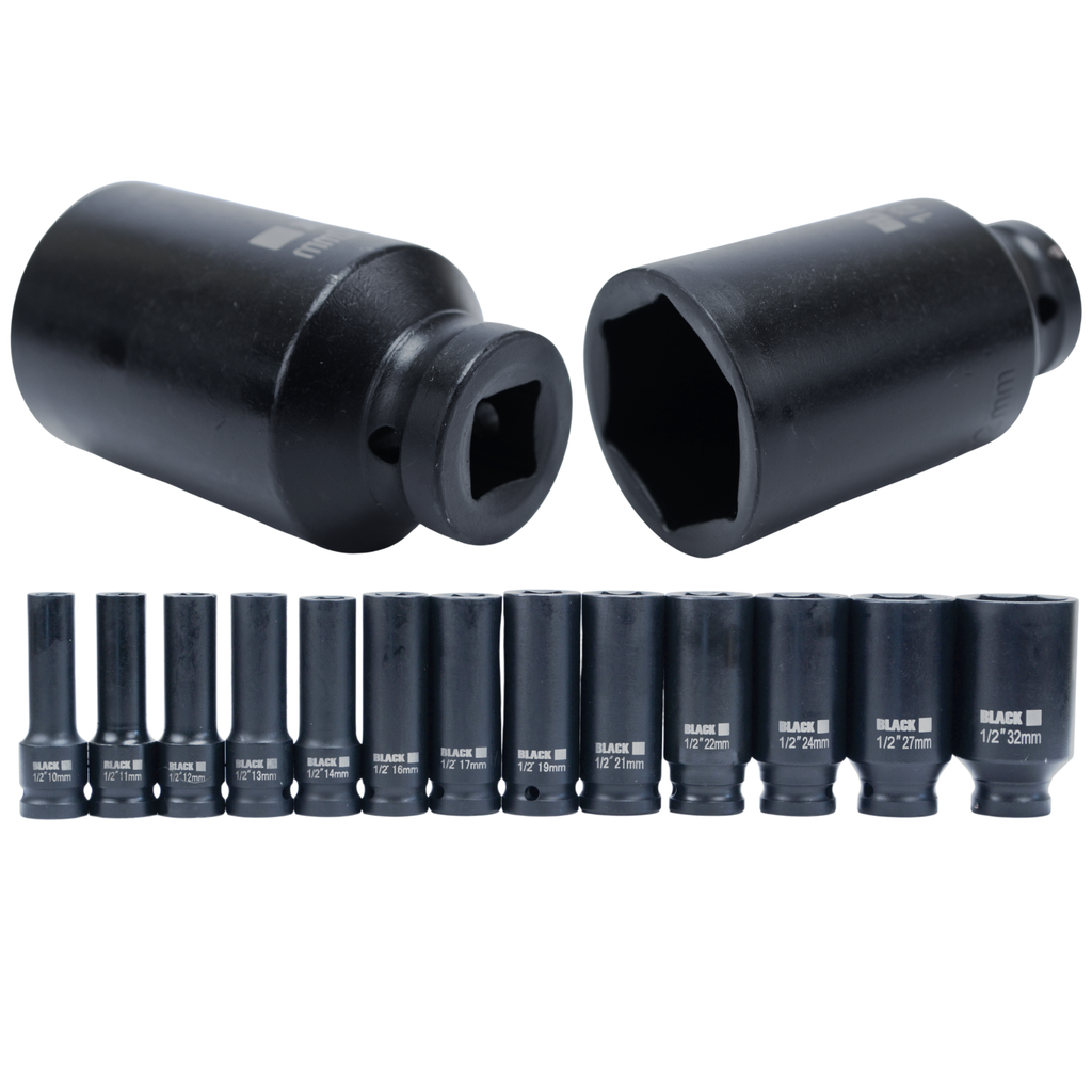 Löök-kuuskantpadrunite komplekt 1/2″, 10–32 mm, 13 tk kohvris 13312 – pilt 4