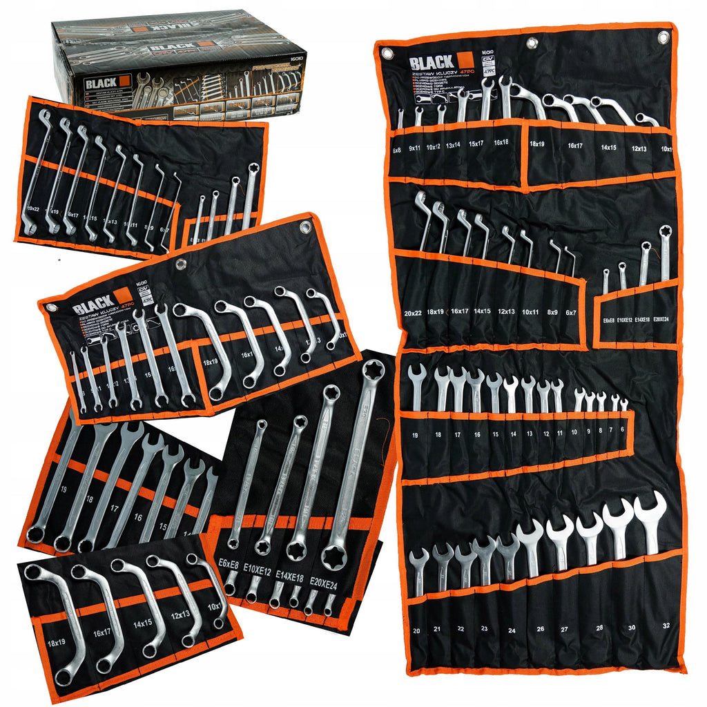 BLACKTOOLS 47-osaline mutrivõtmekomplekt 6–32 mm ja Torx-võtmetega 16010 – pilt 10