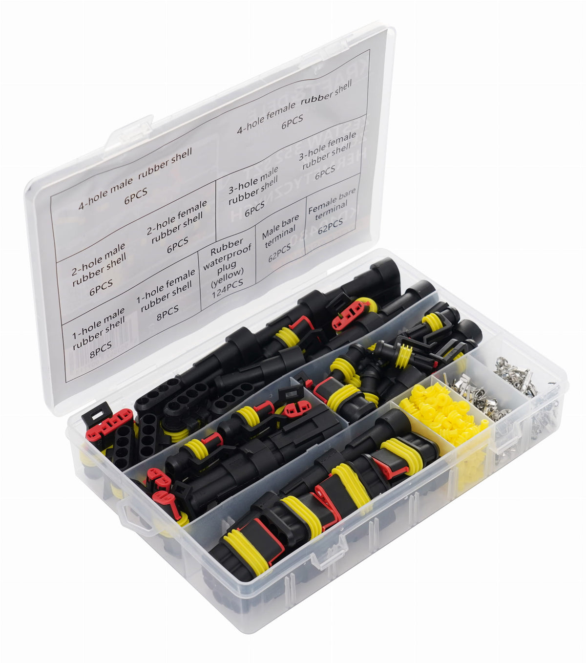 Kraft&Dele 352-osaline hermeetiliste elektripistikute komplekt KD10480 – pilt 1