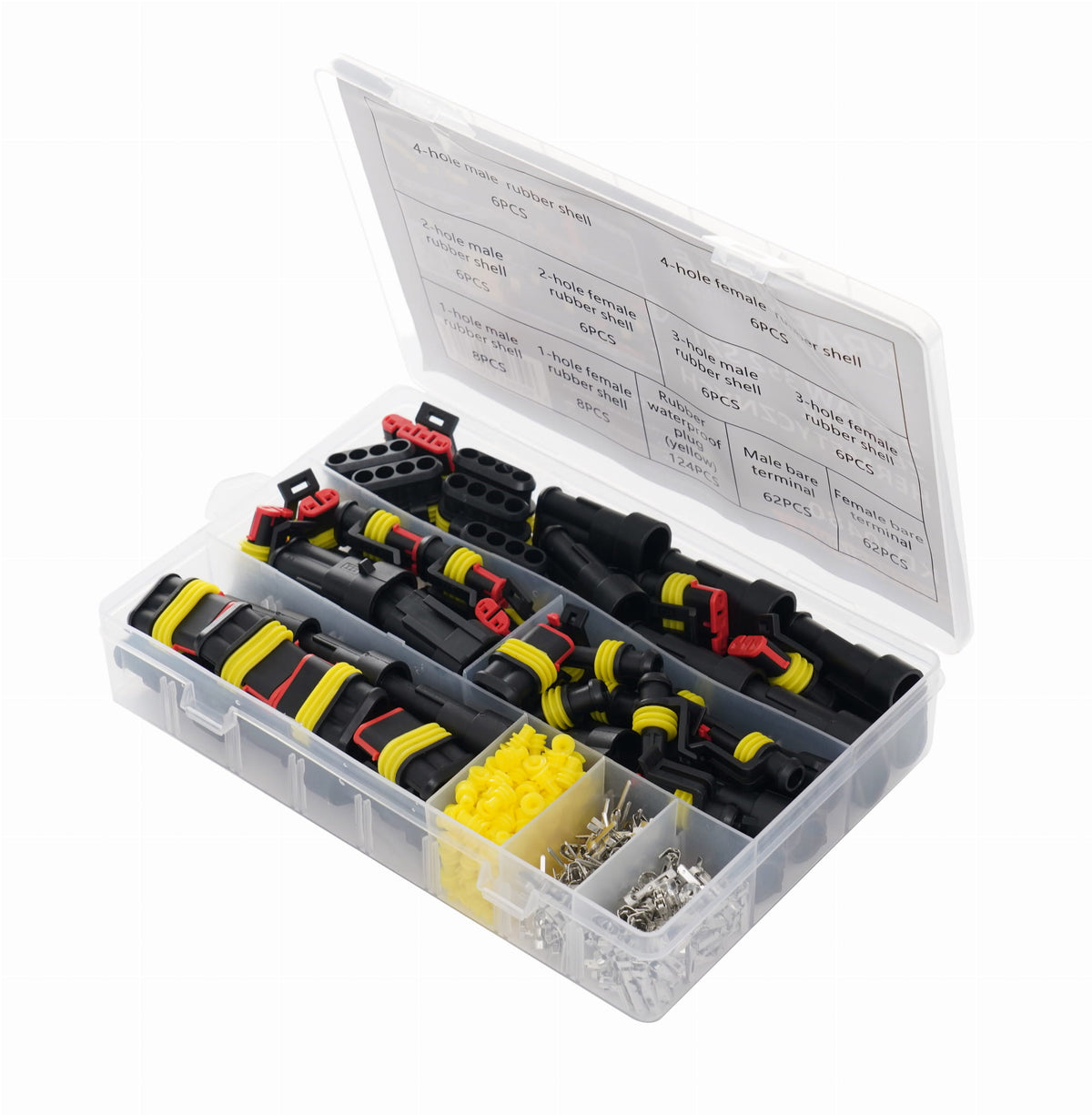 Kraft&Dele 352-osaline hermeetiliste elektripistikute komplekt KD10480 – pilt 4