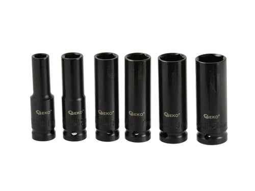 1/2" ajamiga sügavate löökpadrunite komplekt, 10-21 mm (6-osaline) – pilt 1
