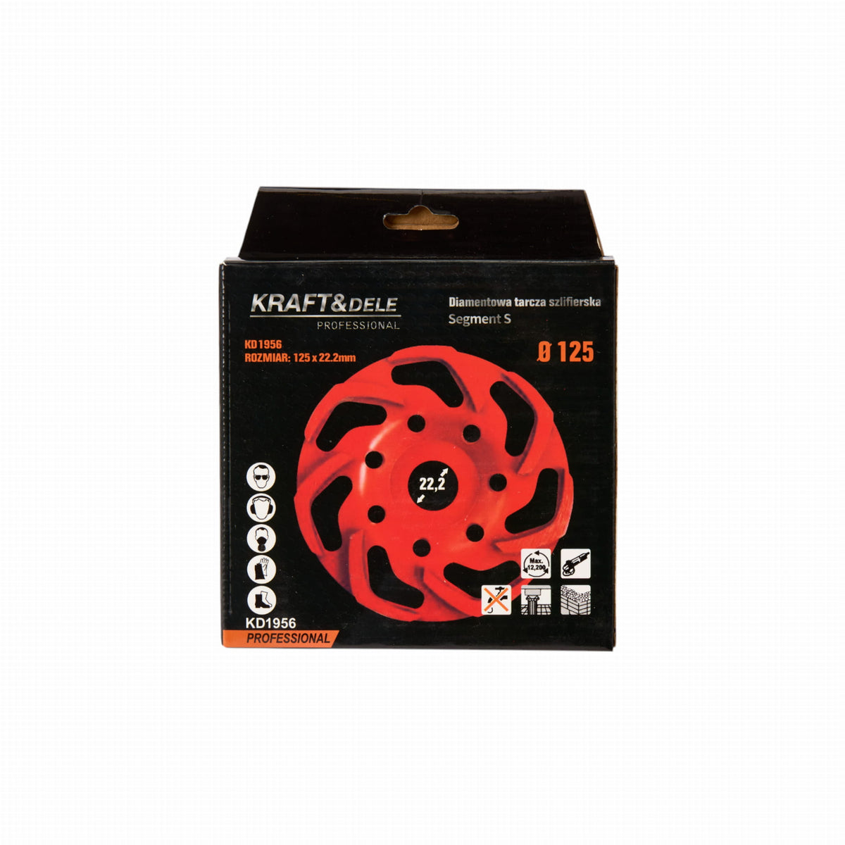 KRAFT&DELE teemantlihvimisketas S-segmendiga 125 × 22,2 mm KD1956 – pilt 7