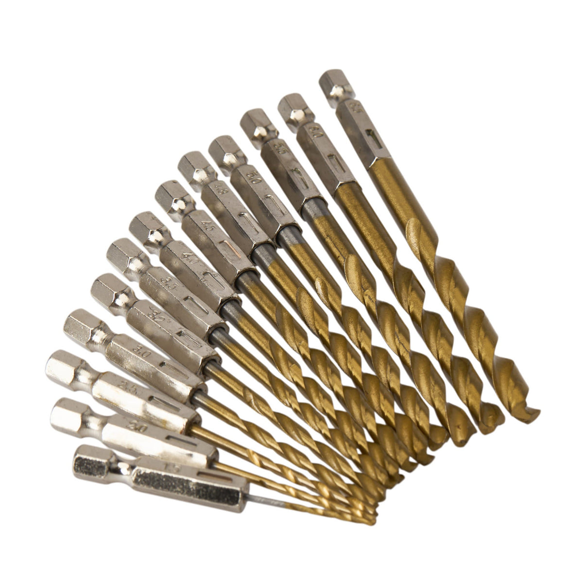 KRAFT&DELE titaannitriidkattega HSS-puuride komplekt 13 tk KD982 – pilt 4