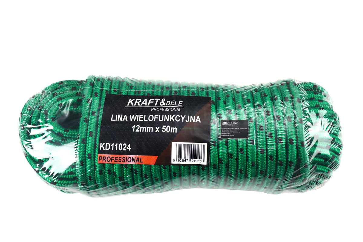 KRAFT&DELE punutud multifunktsionaalne köis 12 mm × 50 m KD11024 – pilt 8
