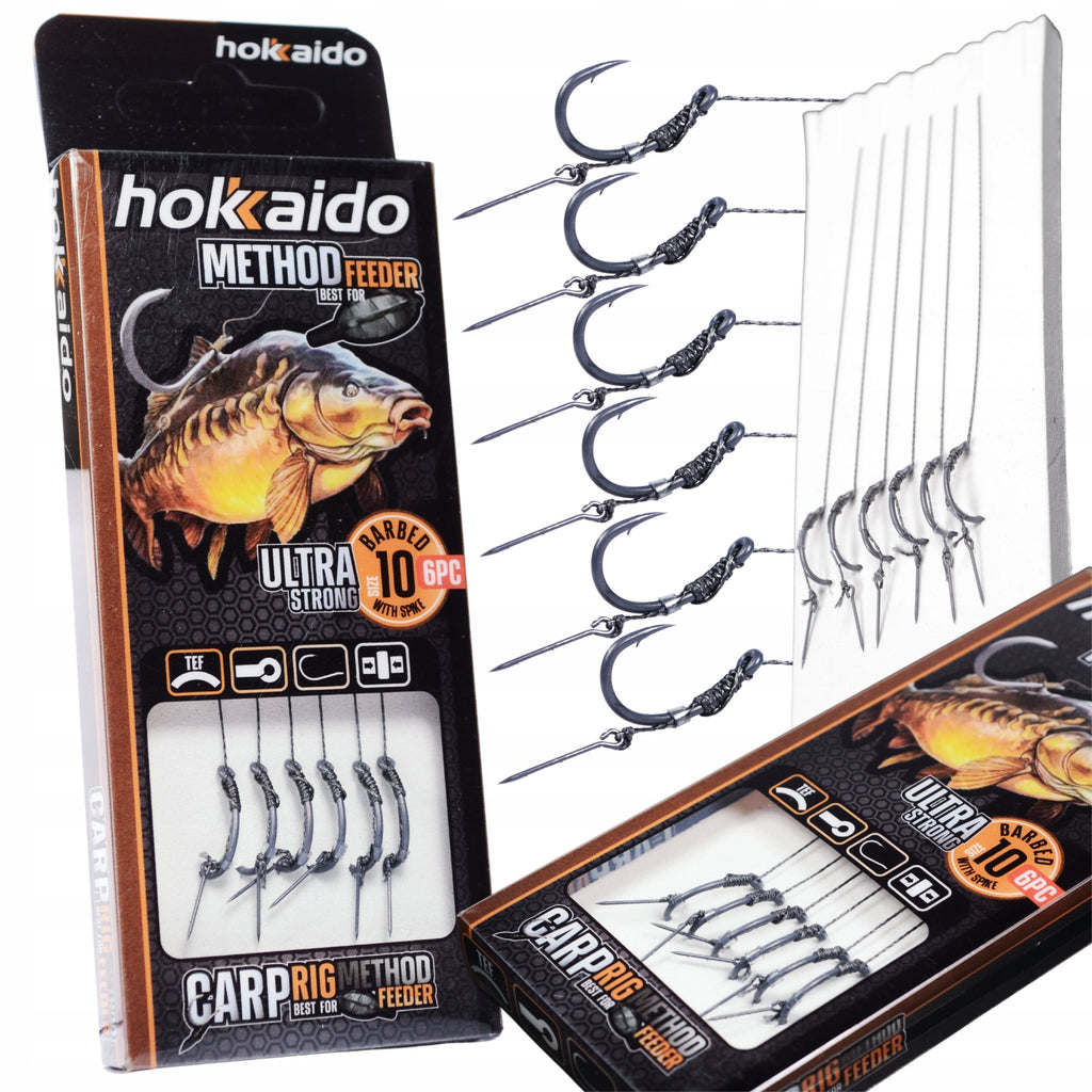Hokkaido Leader method feederi rakenduste komplekt nõelaga, konks nr 10, 10 cm W25009-10 – pilt 1