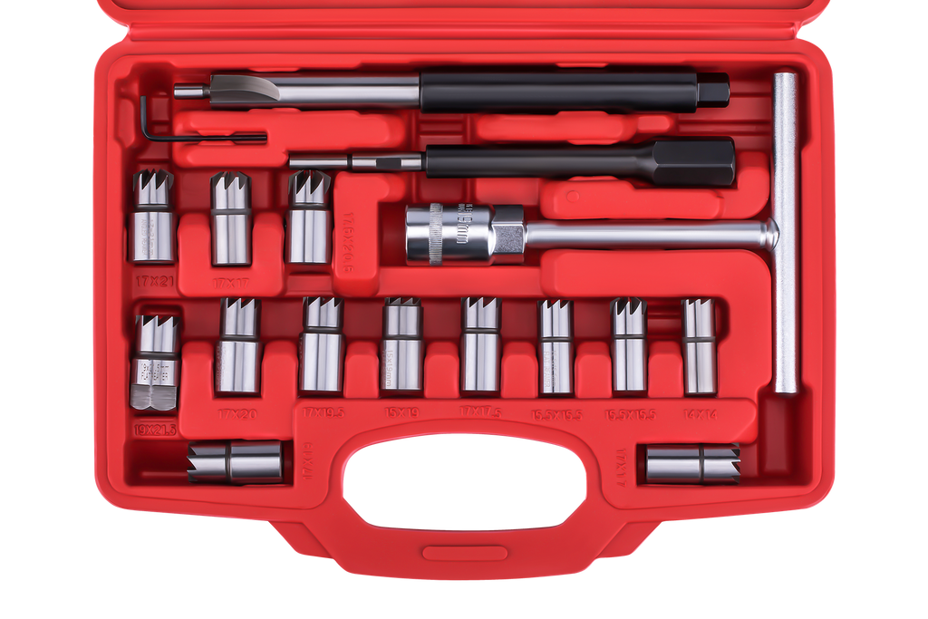 Pihustipesade puhastusfreeside komplekt, 17-osaline KD12504 – pilt 2