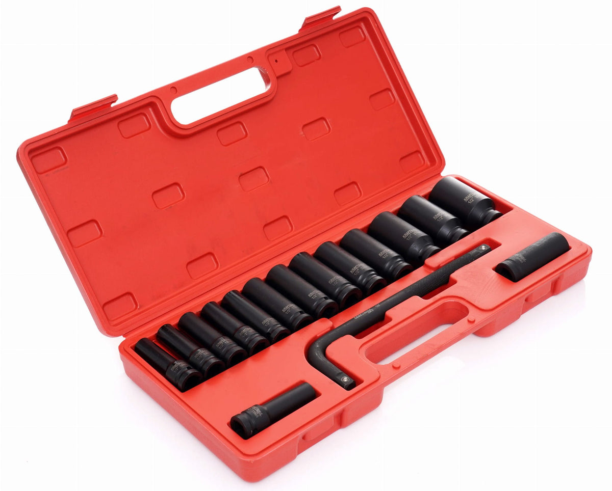 KRAFT&DELE Löökpadrunite komplekt 1/2" 10–32 mm 16 osa KD11755