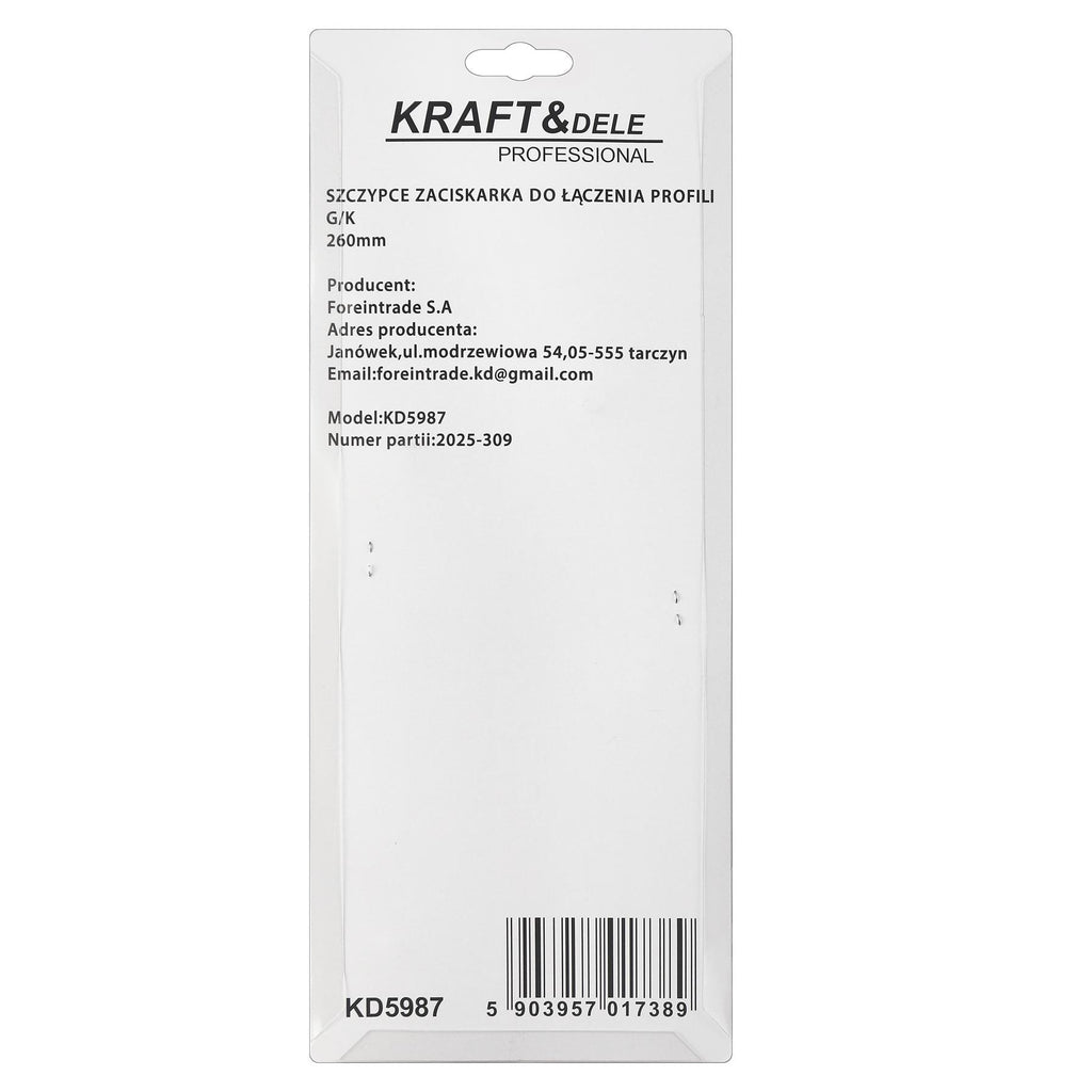 KRAFT&DELE Tangid profilide ühendamiseks KD5987