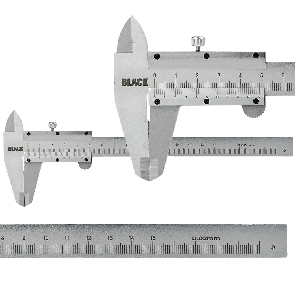 Traditsiooniline roostevabast terasest noniusnihik 150 mm karbiga 27100 – pilt 5