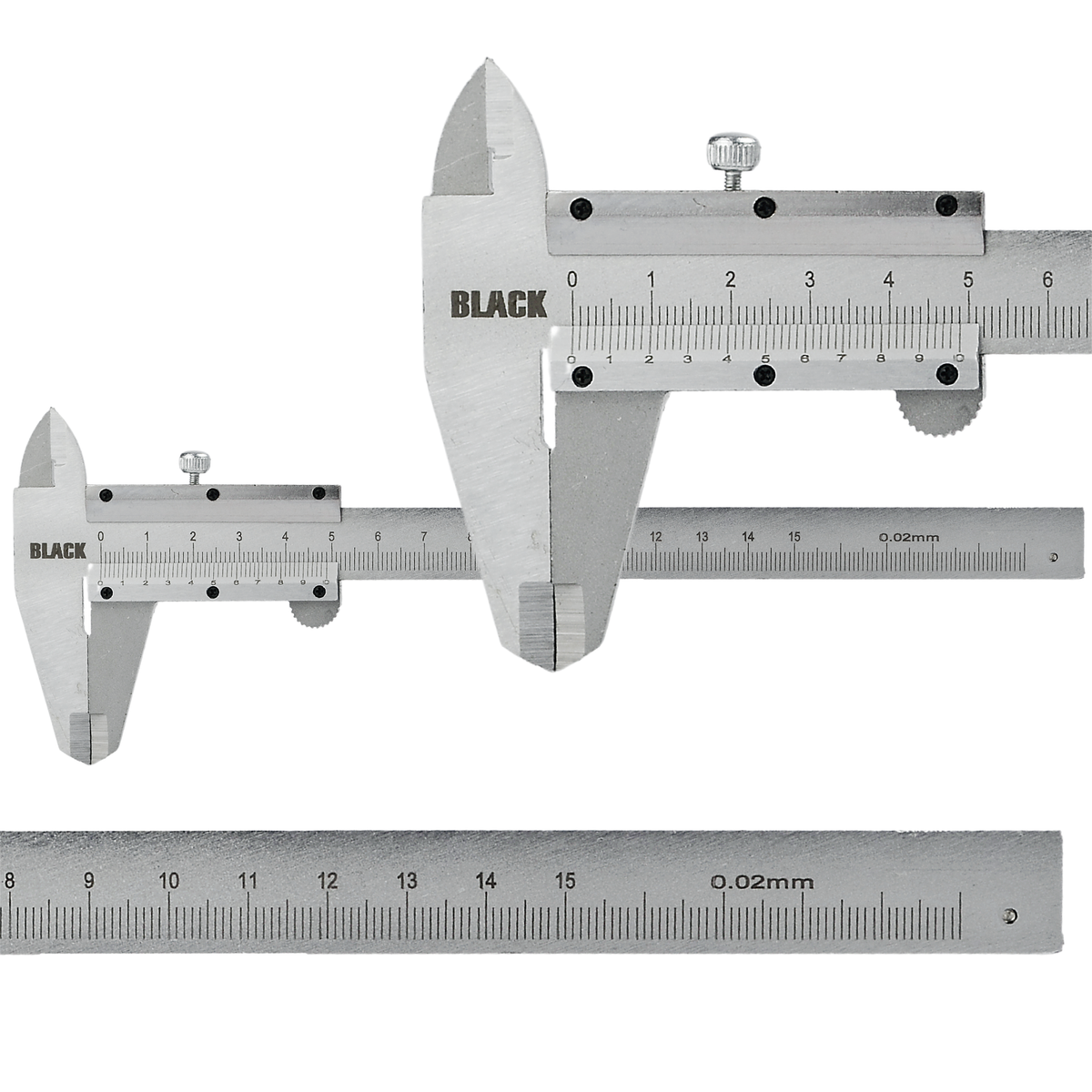 Traditsiooniline roostevabast terasest noniusnihik 150 mm karbiga 27100 – pilt 5