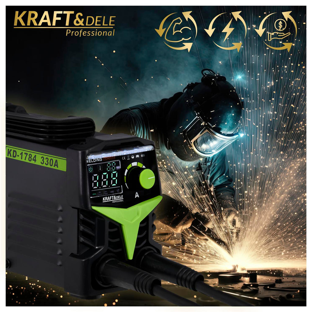 KRAFT&DELE inverterkeevitusaparaat 330 A MMA TIG Lift VRD KD1784 – pilt 10