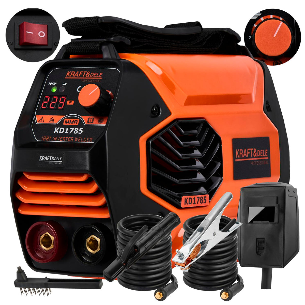 KRAFT&DELE inverterkeevitusseade 330 A MMA TIG LIFT VRD KD1785 – pilt 2