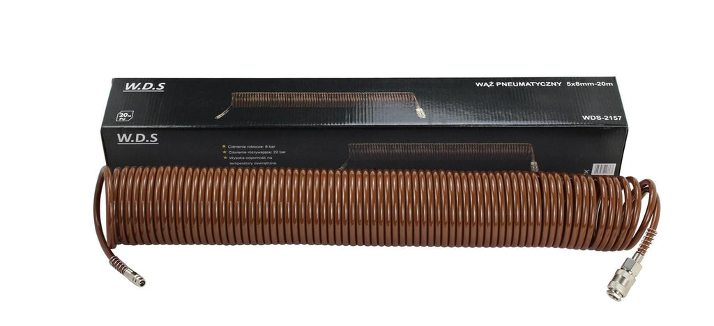 W.D.S spiraalne pneumovoolik 5 × 8 mm 20 m WDS2157 – pilt 2