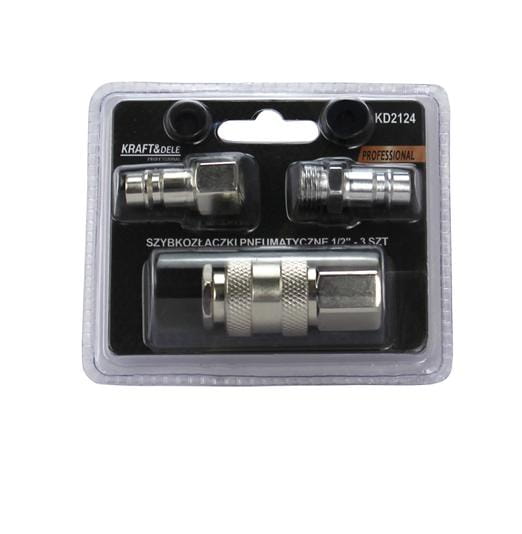 Pneumaatiliste kiirühenduste komplekt 1/2" KD2124 – pilt 3
