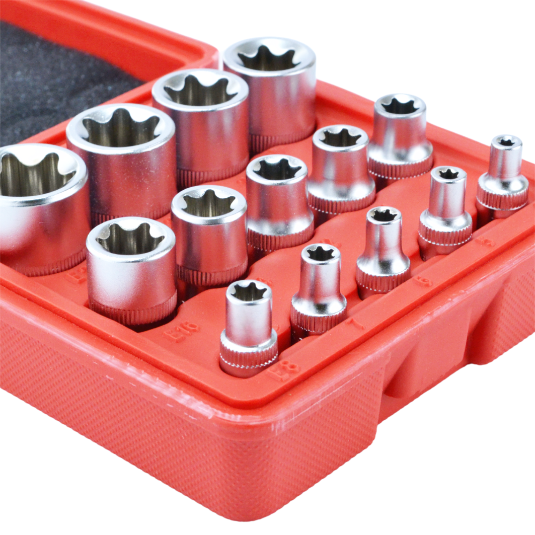 14-osaline E-Torx padrunite komplekt E4–E24 30335 – pilt 5