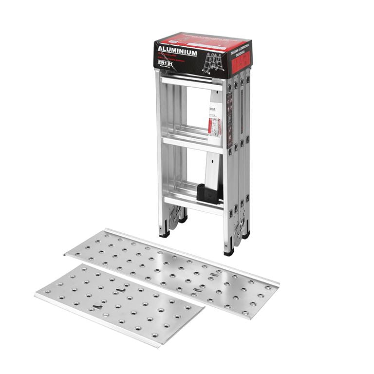 KRAFT&DELE platvormiga kokkupandav alumiiniumredel 4 × 3, 346 cm KD4070 – pilt 2