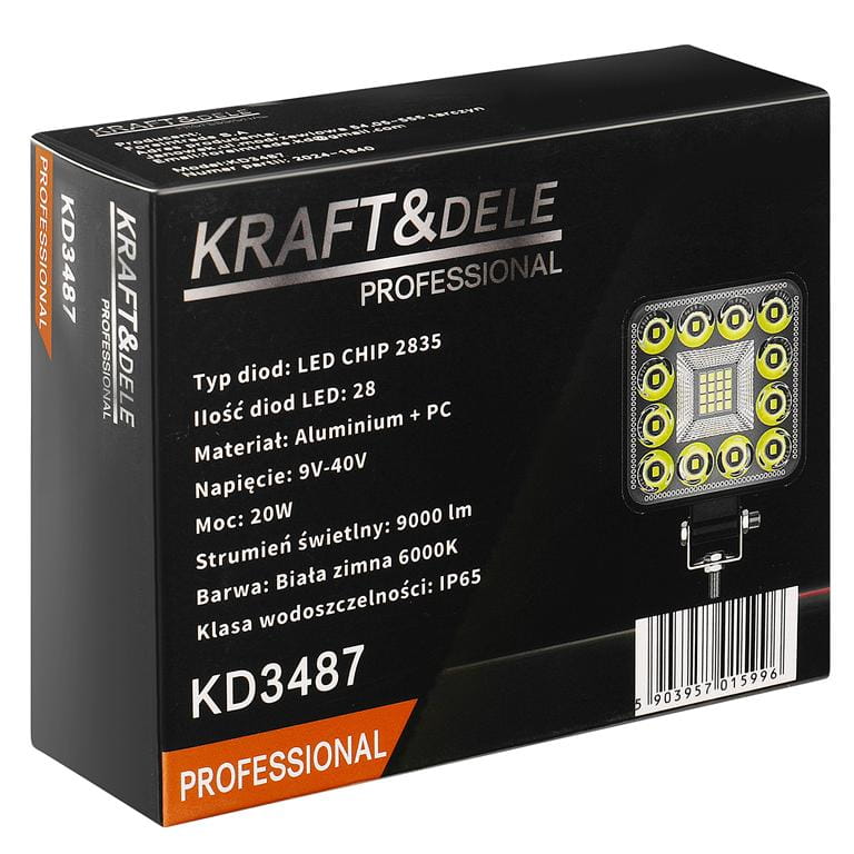 Mini LED-töövalgusti 20 W KD3487 – pilt 9