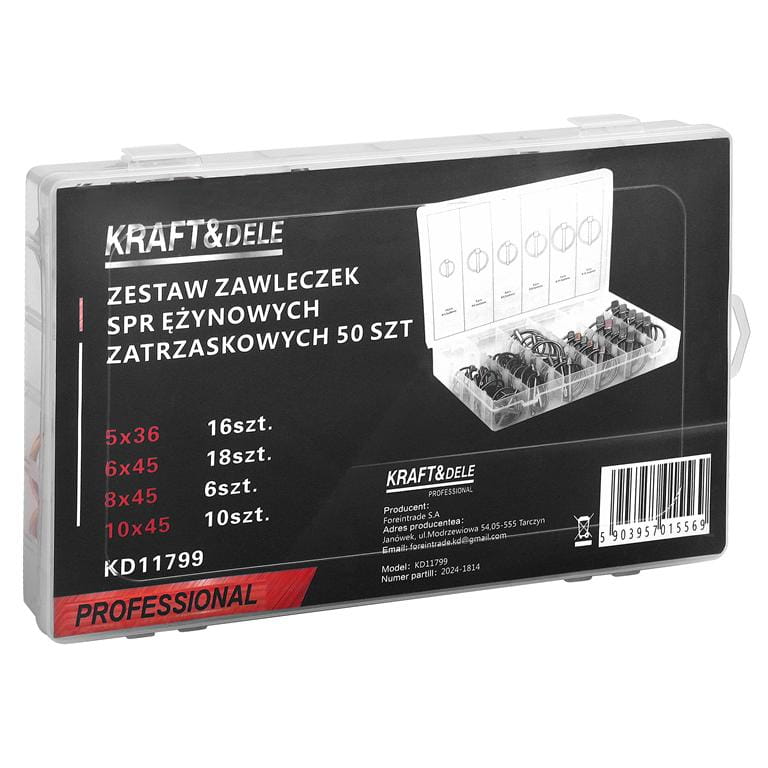 Vedruga kiirkinnitussplindid, 50 tk KD11799 – pilt 2