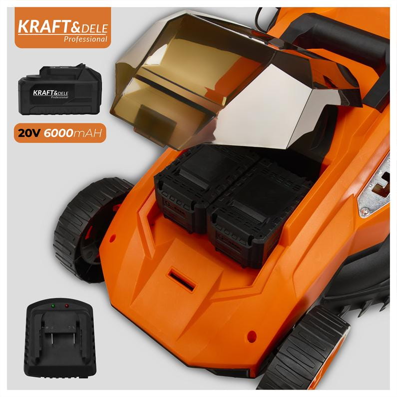 KRAFT&DELE akumuruniiduk 40 V 38 cm 50 l 2 × 6 Ah KD5411 – pilt 8