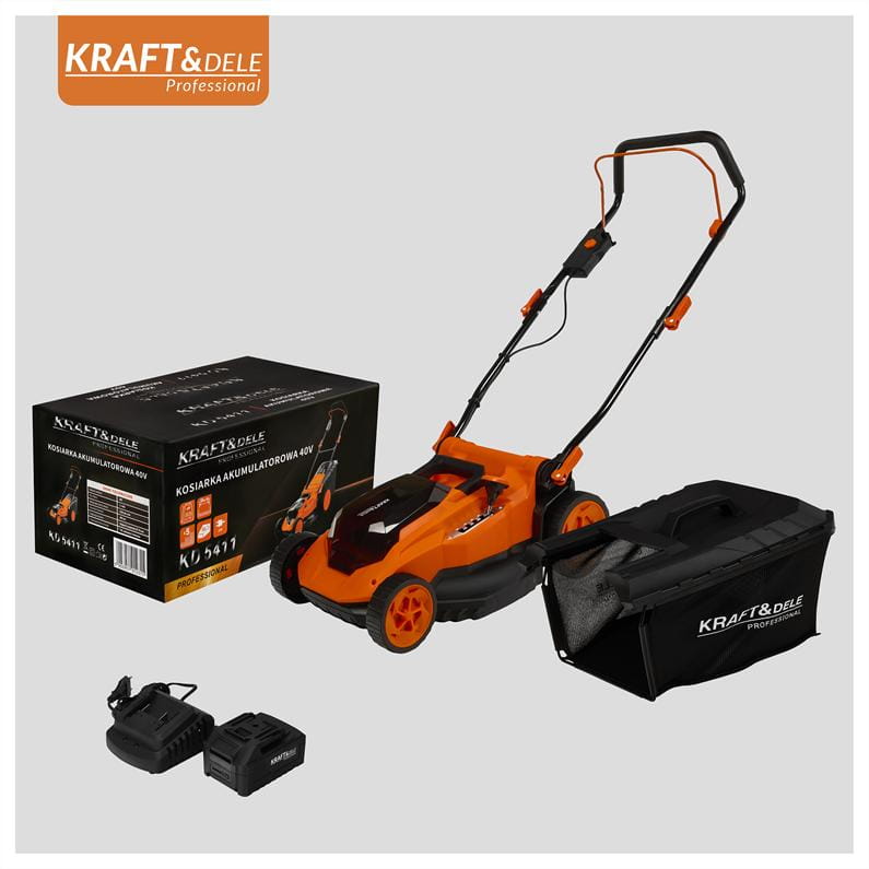 KRAFT&DELE akumuruniiduk 40 V 38 cm 50 l 2 × 6 Ah KD5411 – pilt 9