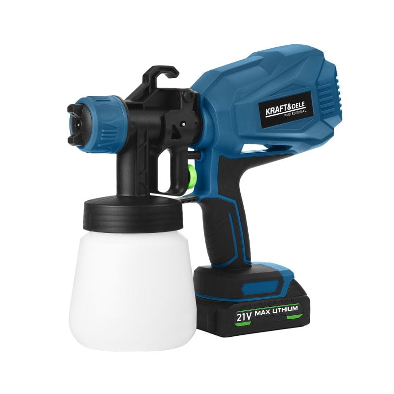 KRAFT&DELE juhtmevaba värvipihustuspüstol 21 V 2000 mAh KD5481 – pilt 1