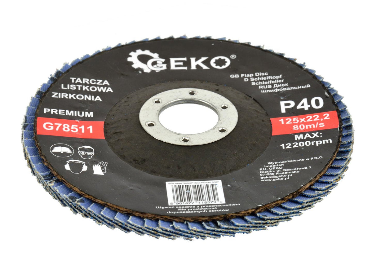 GEKO Premium 10 tk tsirkooniumalumiiniumist lamellketast 125 mm, teralisus 40 G78511 – pilt 3