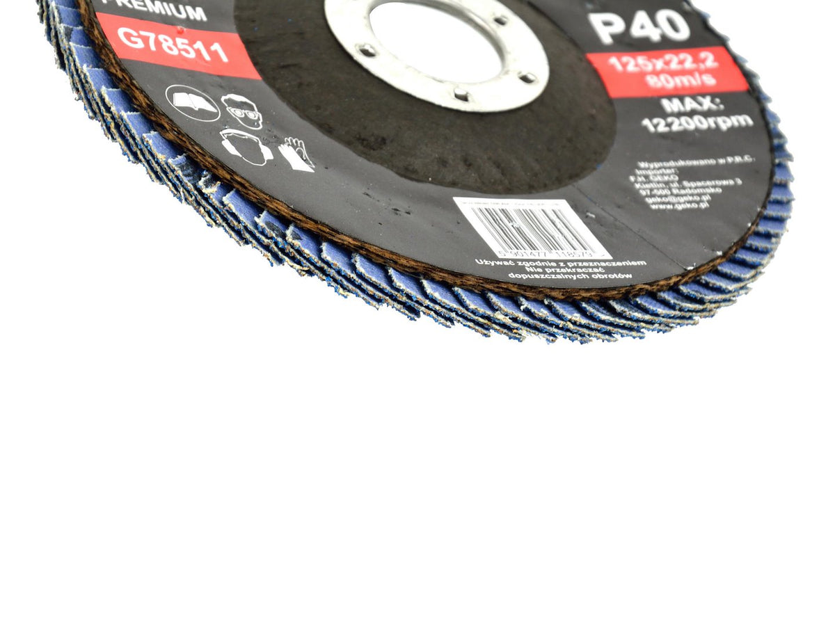 GEKO Premium 10 tk tsirkooniumalumiiniumist lamellketast 125 mm, teralisus 40 G78511 – pilt 5