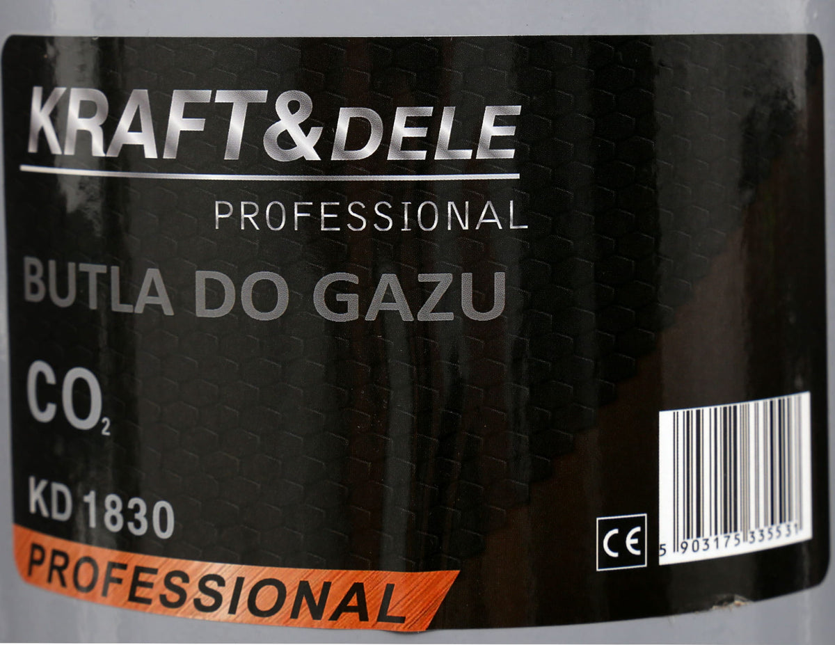 KRAFT&DELE tühi CO₂ gaasiballoon 8 l KD1830 – pilt 7