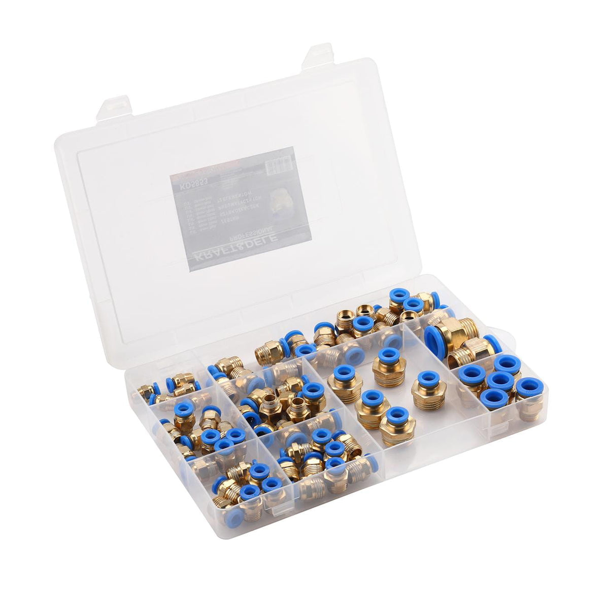 Pneumaatiliste kiirliitmike komplekt 72 tk KD5853 – pilt 1