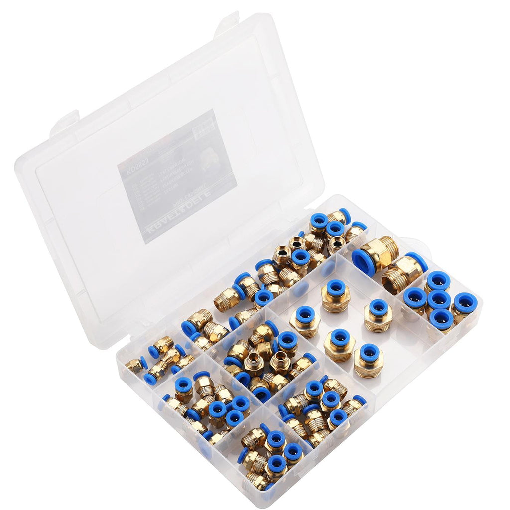 Pneumaatiliste kiirliitmike komplekt 72 tk KD5853 – pilt 2
