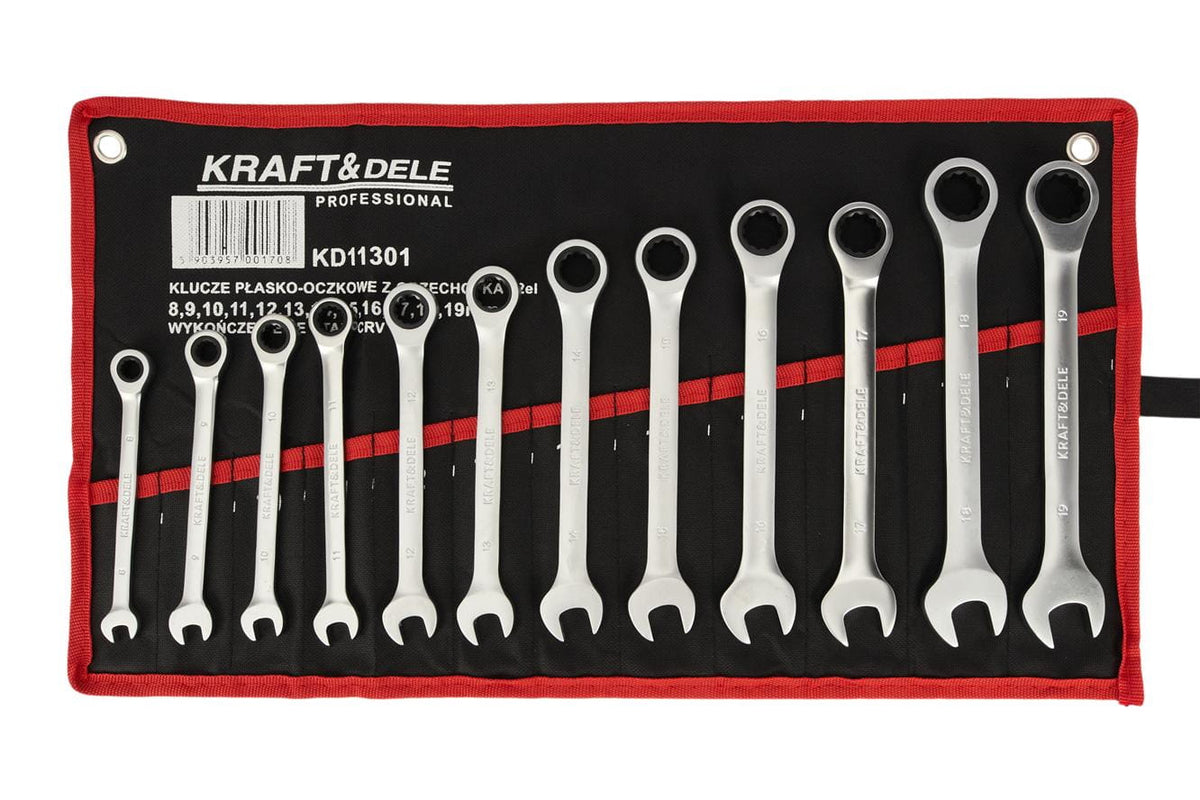 Käristiga kombivõtmete komplekt 8–19 mm 12 tk KD11301 – pilt 4
