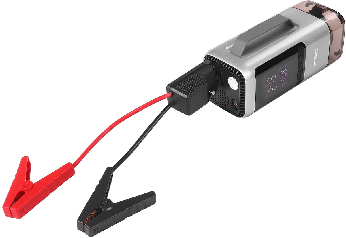 KRAFT&DELE Mitmefunktsiooniline seade – kompressor, käivitusabi, tolmuimeja, puhur, LED-latern, akupank KD5498