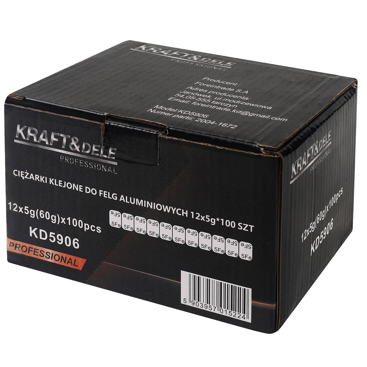 Alumiiniumvelgede liimraskused 12 × 5 g, 100 riba KD5906 – pilt 7