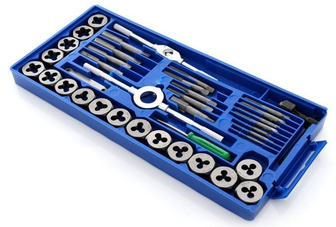 KRAFT&DELE 40-osaline keermepuuride ja keermelõikurite komplekt KD10289 – pilt 1