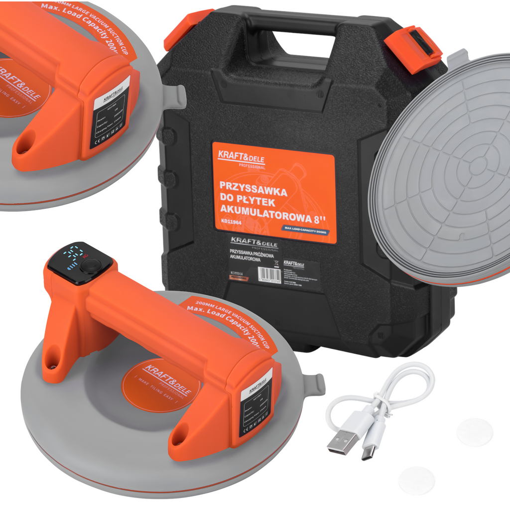 Akutoitega vaakumtõstekupp 200 mm 200 kg KD11964 – pilt 2