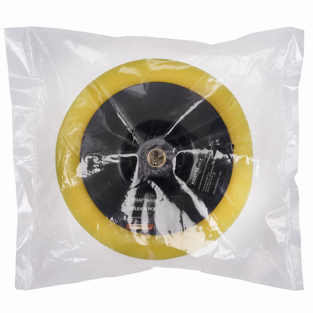 KRAFT&DELE kollane poleerimiskäsn 180 mm M14 KD1598 – pilt 9
