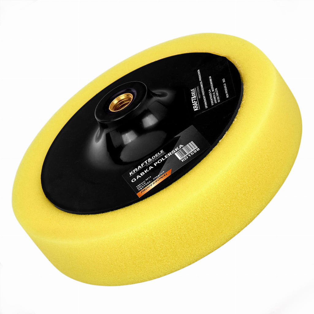 KRAFT&DELE kollane poleerimiskäsn 180 mm M14 KD1598 – pilt 4