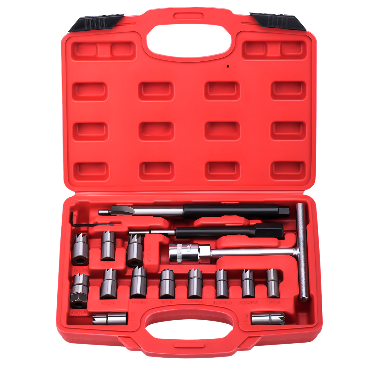 Pihustipesade puhastusfreeside komplekt, 17-osaline KD12504 – pilt 1