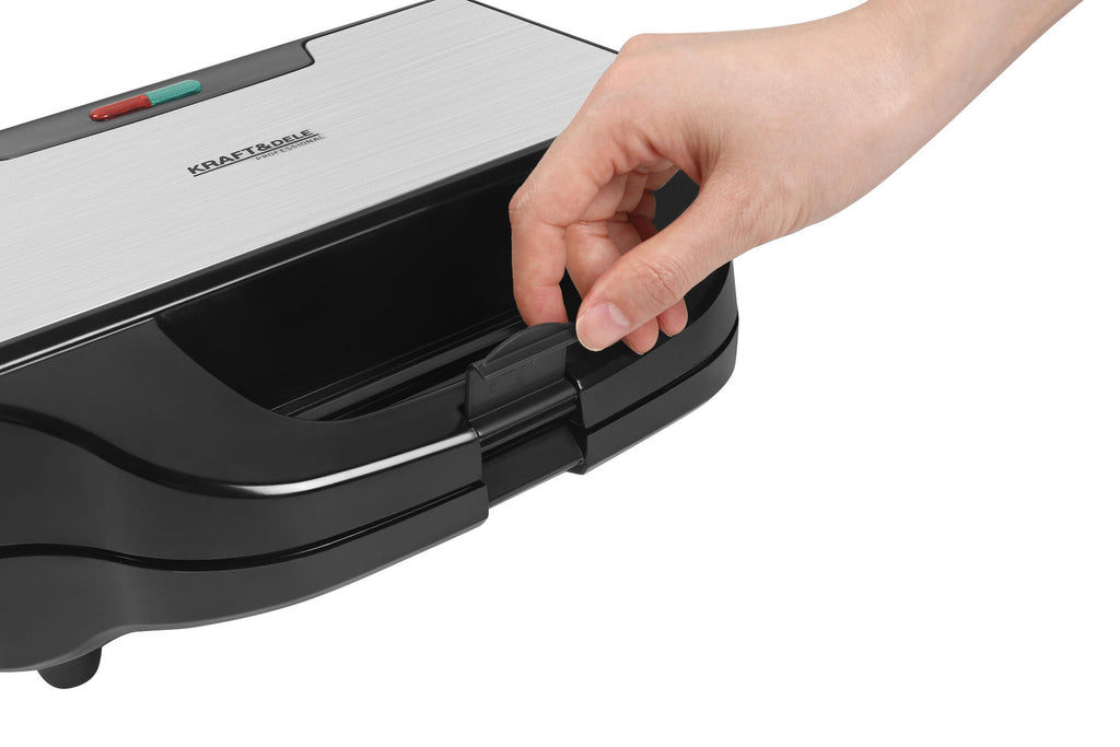 KRAFT&DELE 3-ühes elektriline võileivagrill vahetatavate plaatidega 1500 W KD4133 – pilt 9