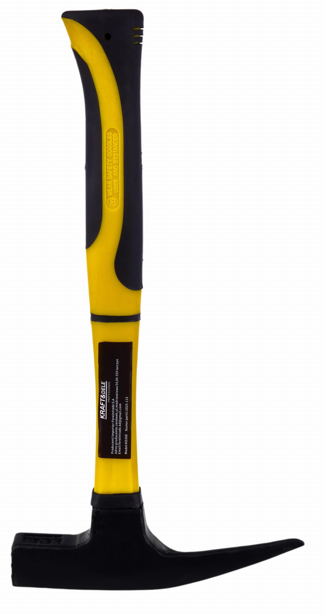 KRAFT&DELE klaaskiust puusepahaamer 600 g KD260 – pilt 7