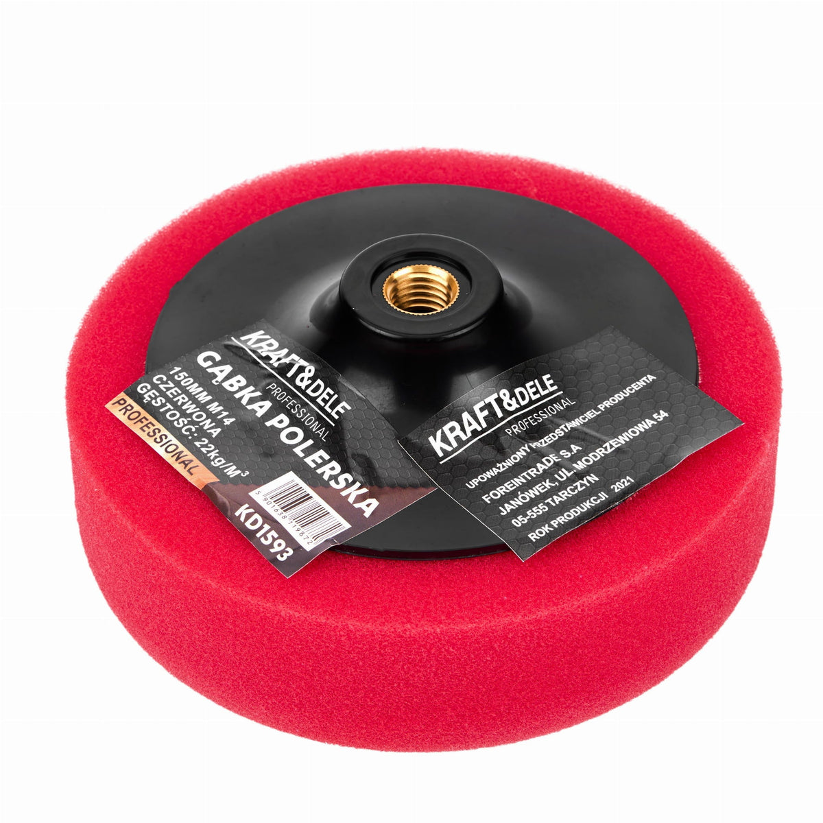 KRAFT&DELE punane poleerimissvamm 150 mm M14 KD1593 – pilt 2