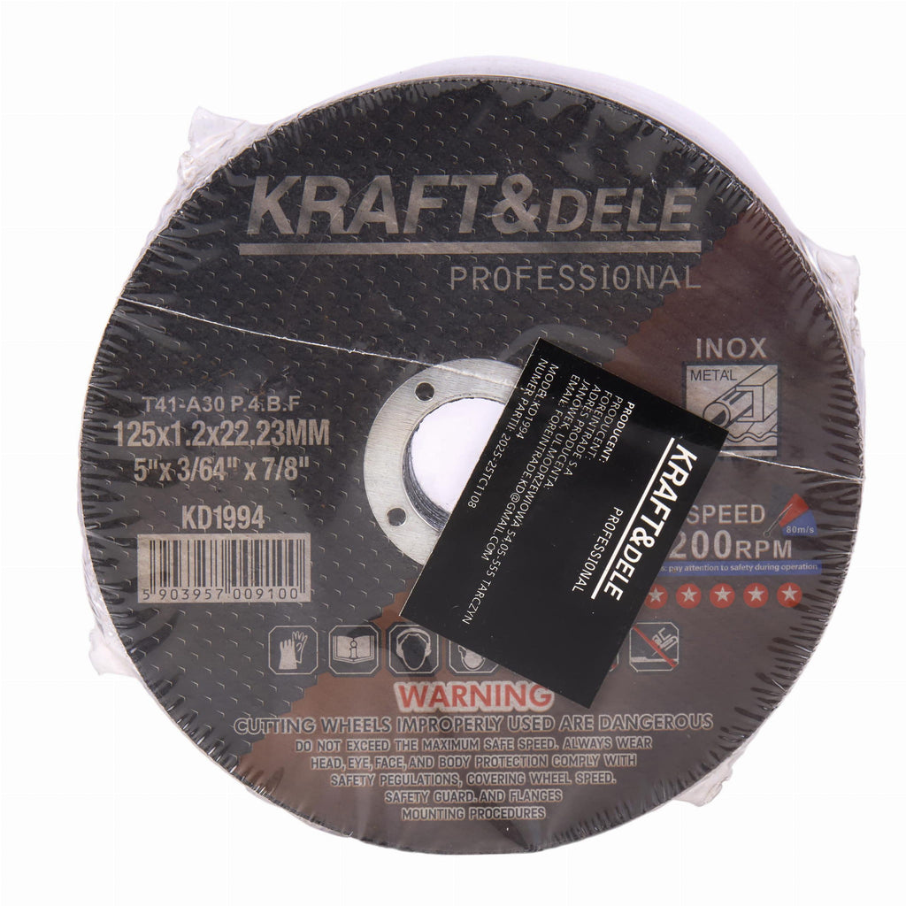 KRAFT&DELE metalli lõikeketas 125 × 1,2 × 22,23 mm KD1994 – pilt 8