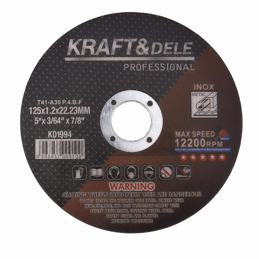 KRAFT&DELE metalli lõikeketas 125 × 1,2 × 22,23 mm KD1994 – pilt 1