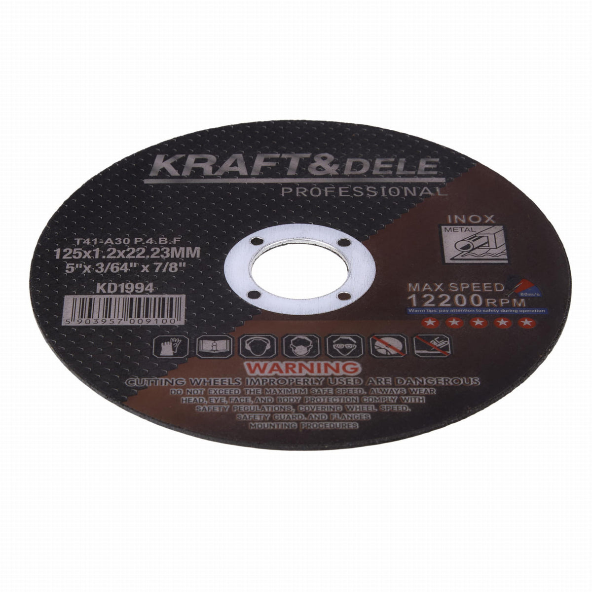 KRAFT&DELE metalli lõikeketas 125 × 1,2 × 22,23 mm KD1994 – pilt 2