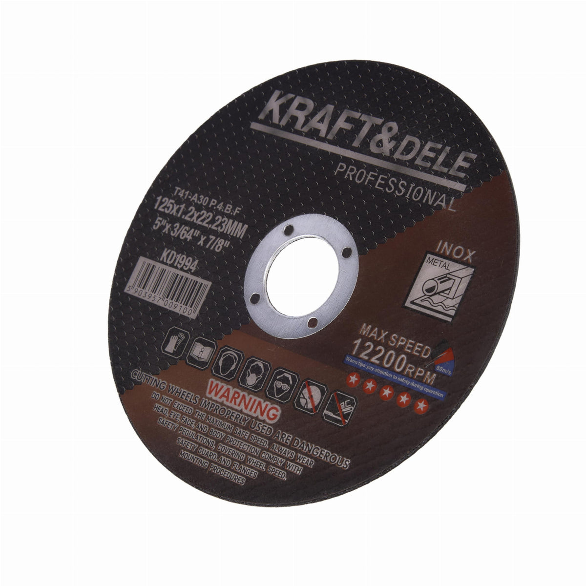 KRAFT&DELE metalli lõikeketas 125 × 1,2 × 22,23 mm KD1994 – pilt 3