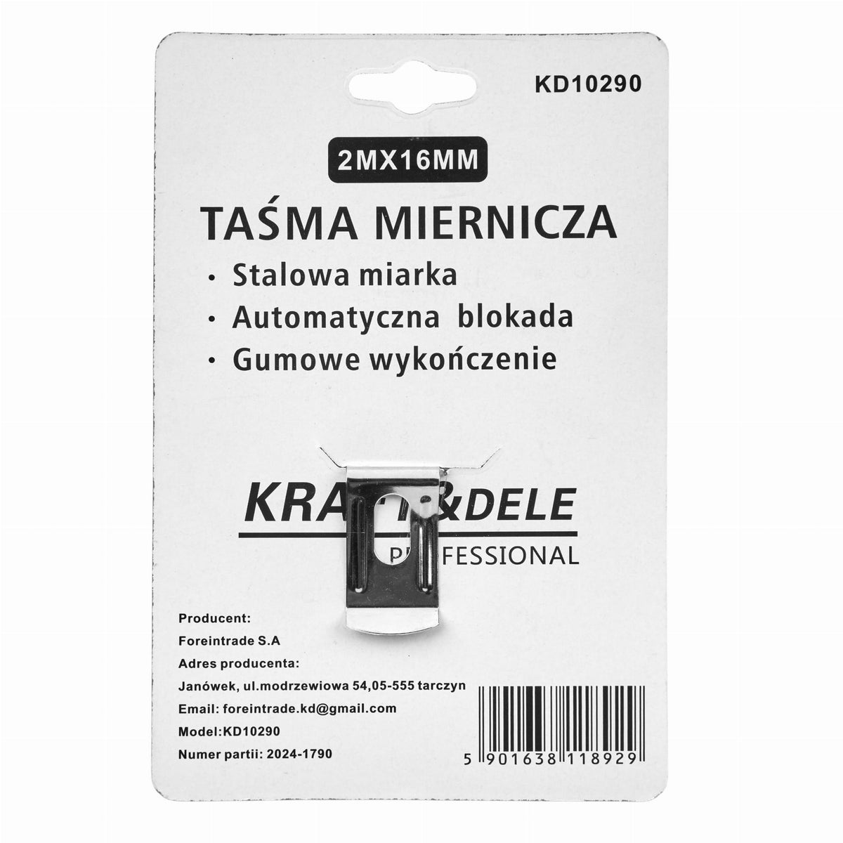 KRAFT&DELE mõõdulint 2 m × 16 mm KD10290 – pilt 10